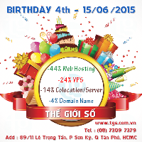 Chào mừng sinh nhật lần thứ 4 (15/06/2011-15/06/2015) của Thế Giới Số